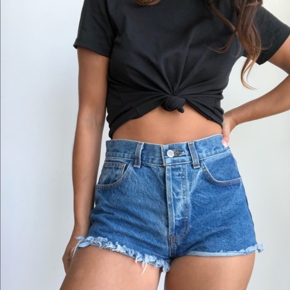 Brandy Melville Pants - Brandy Melville John Galt button fly denim shorts